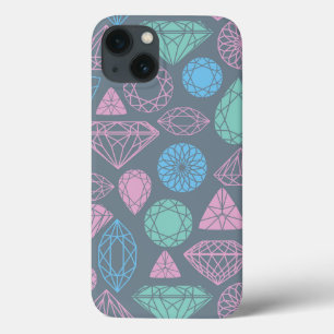 Gemstone Icon Pattern iPhone 13 Case