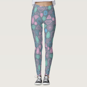 Gemstone Icon Pattern Leggings