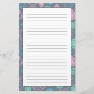 Gemstone Icon Pattern Stationery