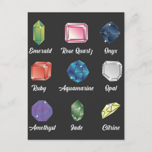 Gemstone Lover Jewellery Geologist Crystal Hunter Postcard