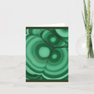 Gemstone Malachite Thank You Card