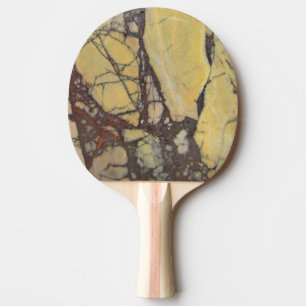 Gemstone Marbled Red Yellow Nature Pattern Gem Ping Pong Paddle