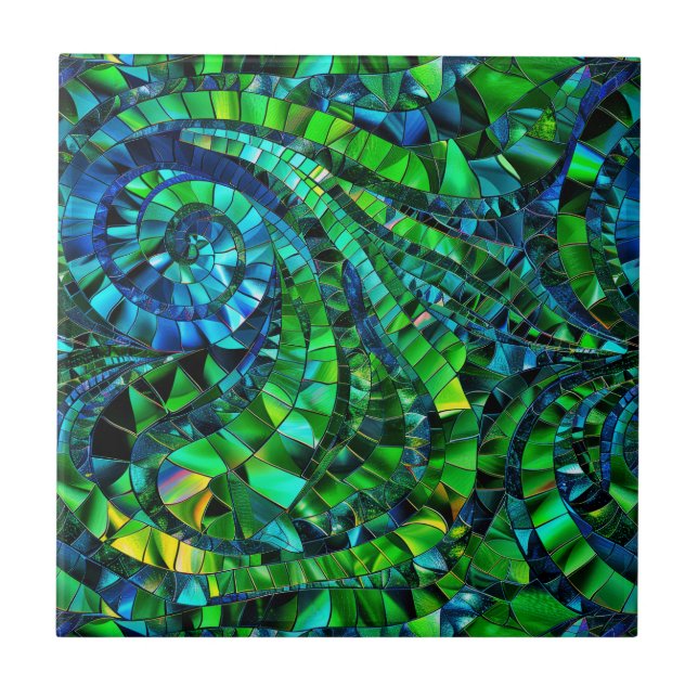 Gemstone Mosaic Ceramic Tile (Front)