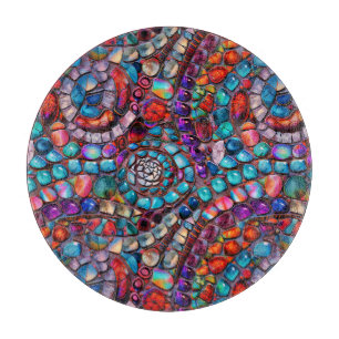 Gemstone Mosaic Cutting Board