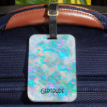 gemstone opal  luggage tag<br><div class="desc">opal texture luggage tag</div>