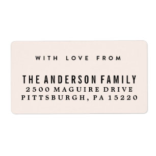 Gemstone Return Address Label
