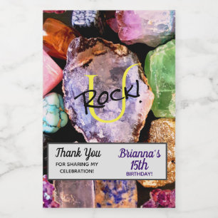 Gemstone Rock's Food Label