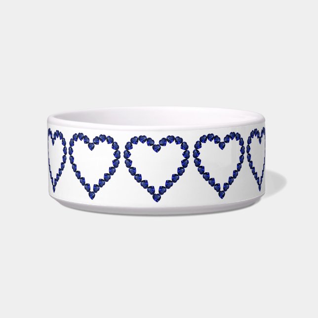 Gemstone Sapphire Blue Heart Bowl (Front)