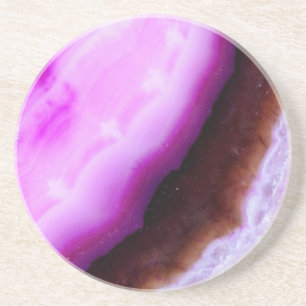 Gemstone Series - Agate in Purple Coaster