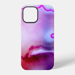 Gemstone Series - Purple Agate With White Quartz iPhone 12 Case