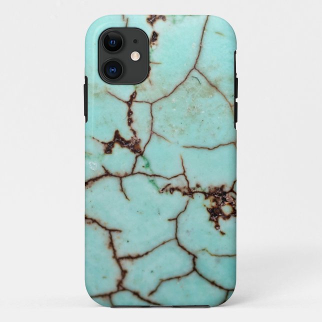 Gemstone Series - Turquoise Cracked Case-Mate iPho iPhone Case (Back)
