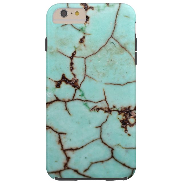 Gemstone Series - Turquoise Cracked Case-Mate iPhone Case (Back)