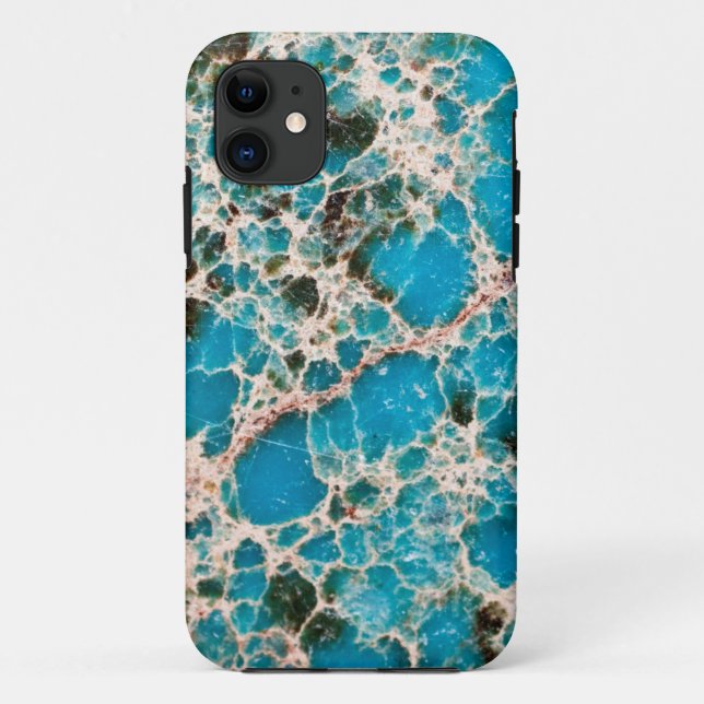 Gemstone Series - Turquoise Mosaic Case-Mate iPhon Case-Mate iPhone Case (Back)