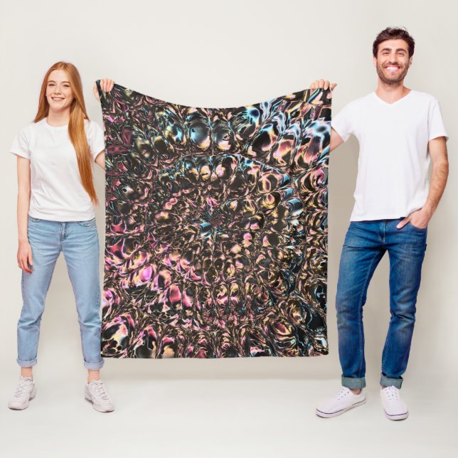 Gemstone Spiral Fleece Blanket (In Situ)