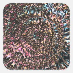 Gemstone Spiral Square Sticker