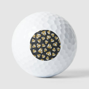 Gemstone Themed Vintage Seamless Pattern. Golf Balls