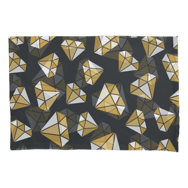 Gemstone Themed Vintage Seamless Pattern. Pillowcase (Front)