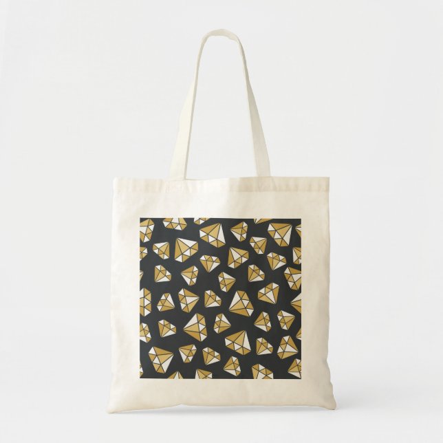 Gemstone Themed Vintage Seamless Pattern. Tote Bag (Front)