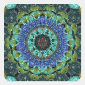Gemstone Tiles Square Sticker