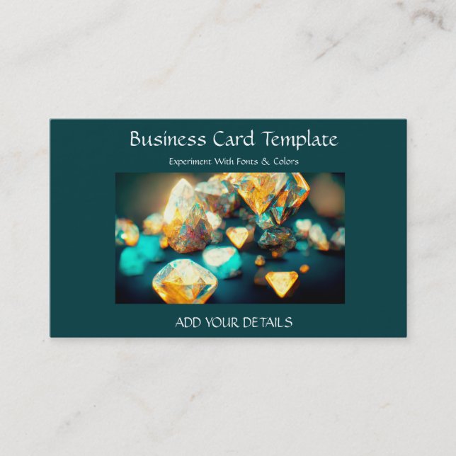 Gemstones Healing Crystal Business Card (Front)