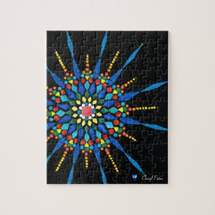 Gemstones in a Mosaic Mandala Pattern, Puzzle