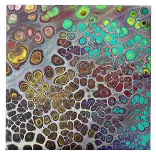 Gemstones Original Abstract Art Tile
