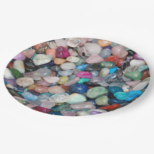Gemstones Paper Plate