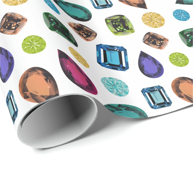 Gemstones Wrapping Paper (Roll Corner)