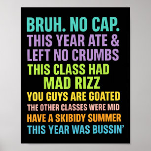 Gen A Slang Teachers Happy Last Day Of School 2025 Poster