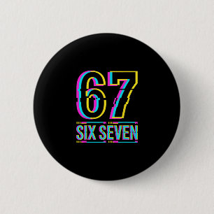 Gen Alpha Six Seven 6 7 Meme Cm Round Badge