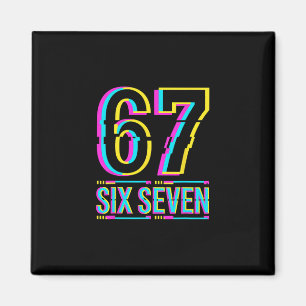 Gen Alpha Six Seven 6 7 Meme Magnet