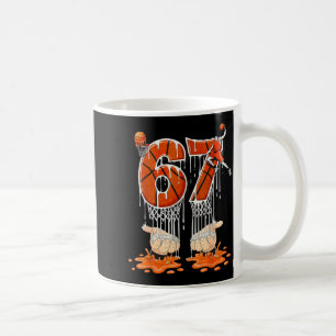 Gen Alpha Slang Kids 67 Basketball Ice Cream Drip Coffee Mug
