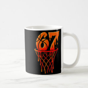 Gen Alpha Slang Kids 67 Basketball Ice Cream Drip Coffee Mug
