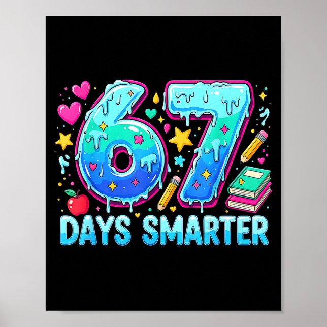 Gen Alpha Slang Kids 67 Teacher Students 67 Days S Poster (Front)
