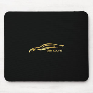 Gen Coupe Gold Silhouette Logo Mouse Pad