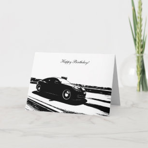 Gen Coupe Rolling shot - Car themed Birthday Card