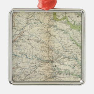 Gen map II Metal Tree Decoration