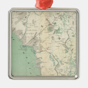Gen map XI Metal Tree Decoration