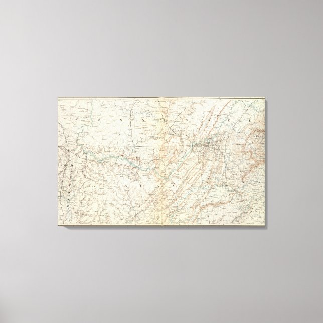 Gen map XIV Canvas Print (Front)