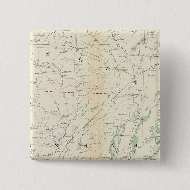 Gen map XVIII 15 Cm Square Badge (Front)