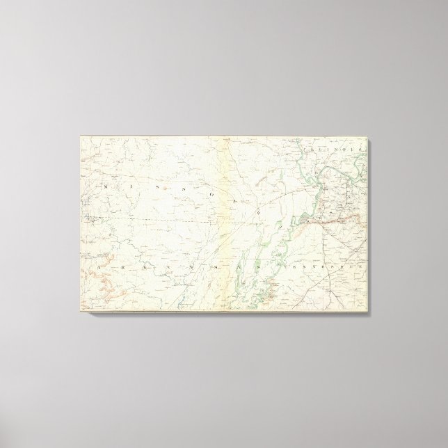 Gen map XVIII Canvas Print (Front)
