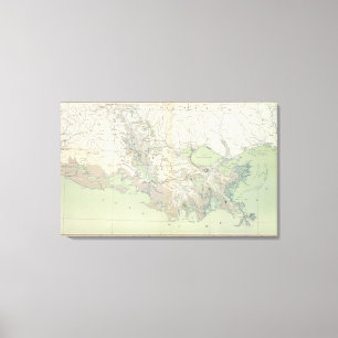 Gen map XXI Canvas Print