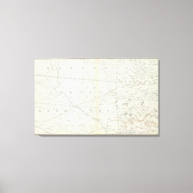 Gen map XXV Canvas Print (Front)