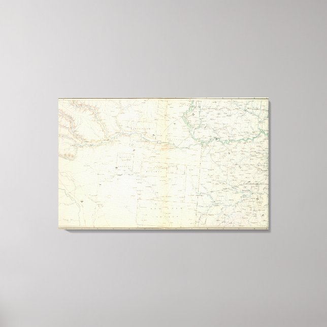 Gen map XXVI Canvas Print (Front)