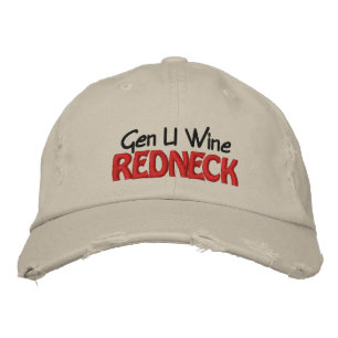 Gen U Wine REDNECK Embroidered Hat