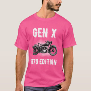 Gen X 1970 Edition Generation X Motorcycle Biker C T-Shirt