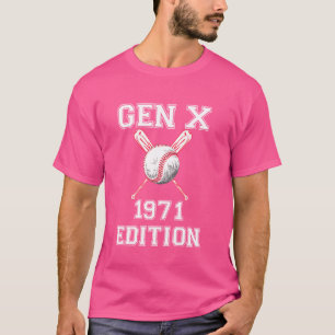 Gen X 1971 Edition Generation X Baseball Christmas T-Shirt