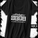 Gen X Generation Gen Xer Born 1966 Gen X Birthday T-Shirt<br><div class="desc">This 1966 Gen X birthday year design is perfect for the Gen Xer that is proud to be a part of the best generation ever... .Generation X! Perfect for Gen X women & men born in 1966 celebrating a birthday or just want to show their Gen X pride! Features 'Vintage...</div>