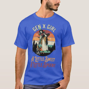 Gen X Girl A Little Spooky A Little Sweet Hallowee T-Shirt