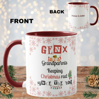 Gen X Grandparents Keeping Xmas rad since the '60s Mug